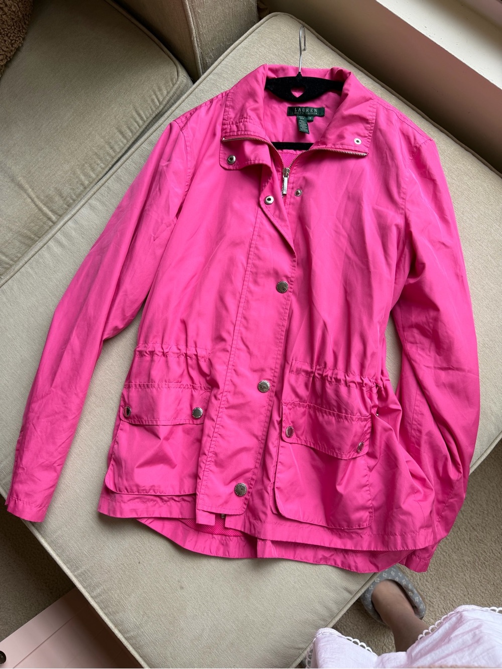 Ralph Lauren Hot Pink Utility Anorak Jacket